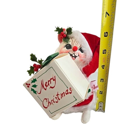 Vtg Annalee‎ Mobilitee Santa Mouse w/Gift 1994 Made in USA 6" Rare - Picture 6 of 10